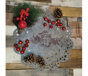 Stickserie - White Christmas Line Art